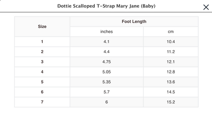 DOTTIE SCALLOPED T-STRAP MARY JANE (BABY/TODDLER)