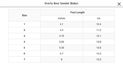 EVERLY BOW SANDLE (BABY/TODDLER)