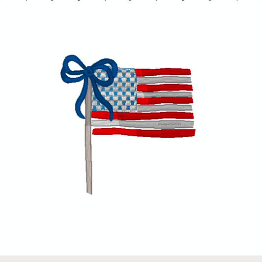 FLAG W/ BOW