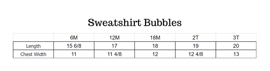 SWEATSHIRT BUBBLE - 10 COLORS