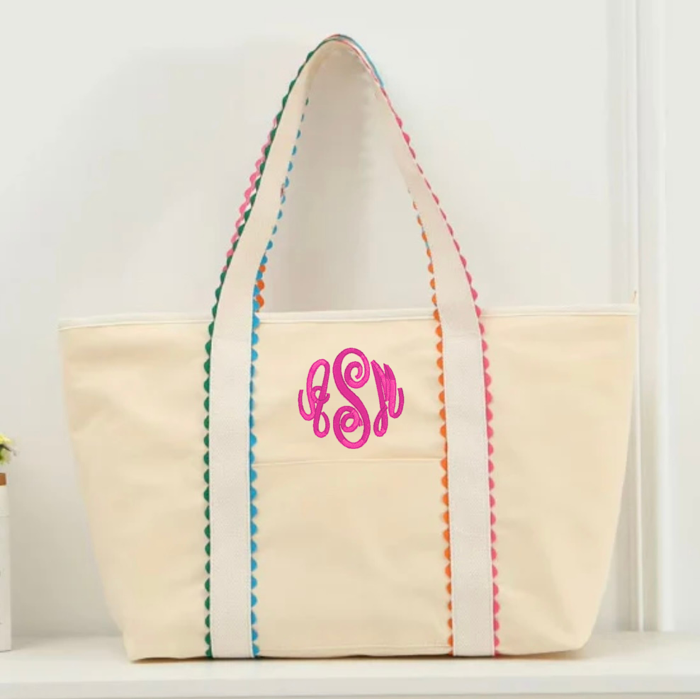 RICRAC CANVAS TOTE