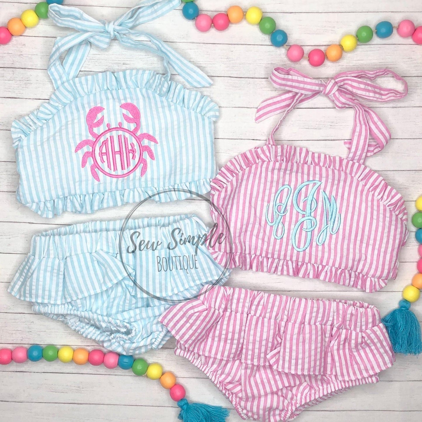 RUFFLE 2 PIECE - 5 COLORS!