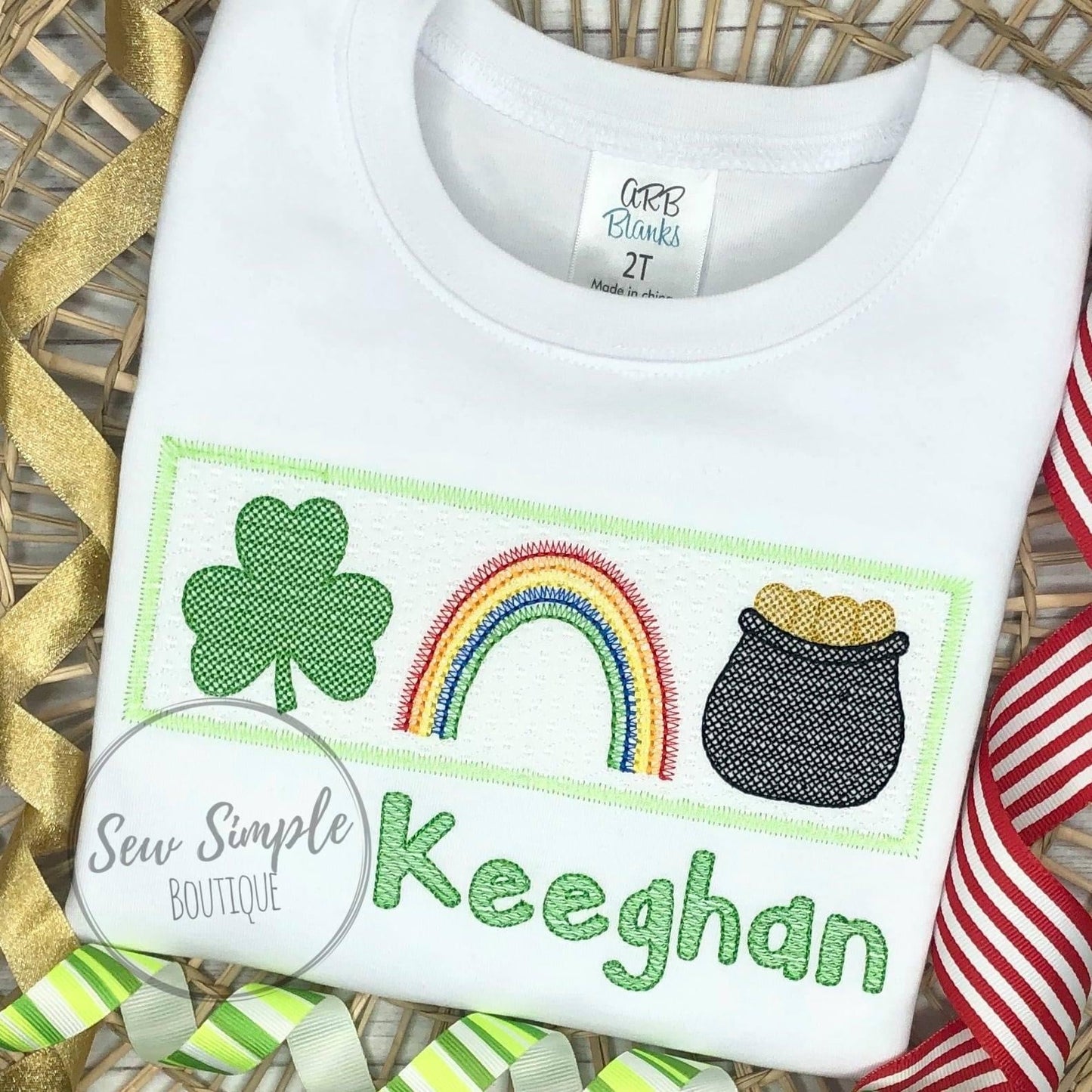 FAUX SMOCK ST PATTYS TRIO