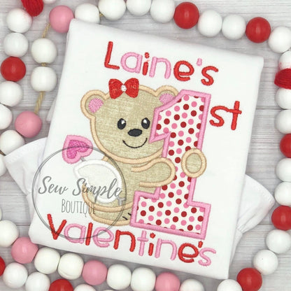 1ST VALENTINE'S BEAR (BOY & GIRL)