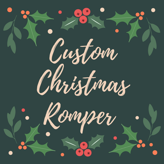 CUSTOM CHRISTMAS ROMPER (RUFFLE & UNISEX)